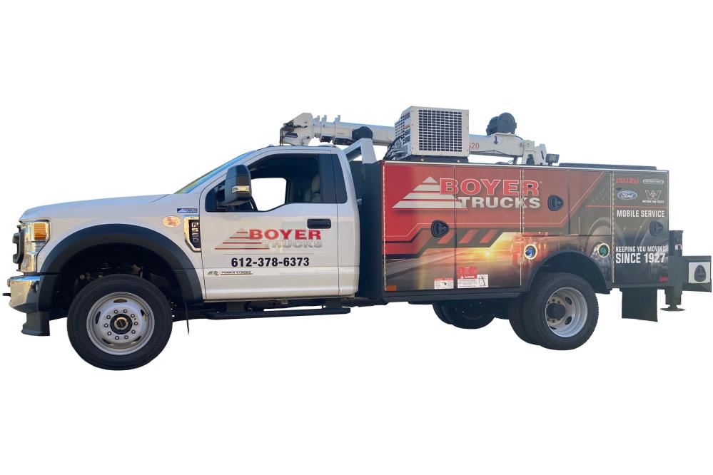 Boyer Trucks Mobile Service will come to you for Ford commercial fleet service and maintenance