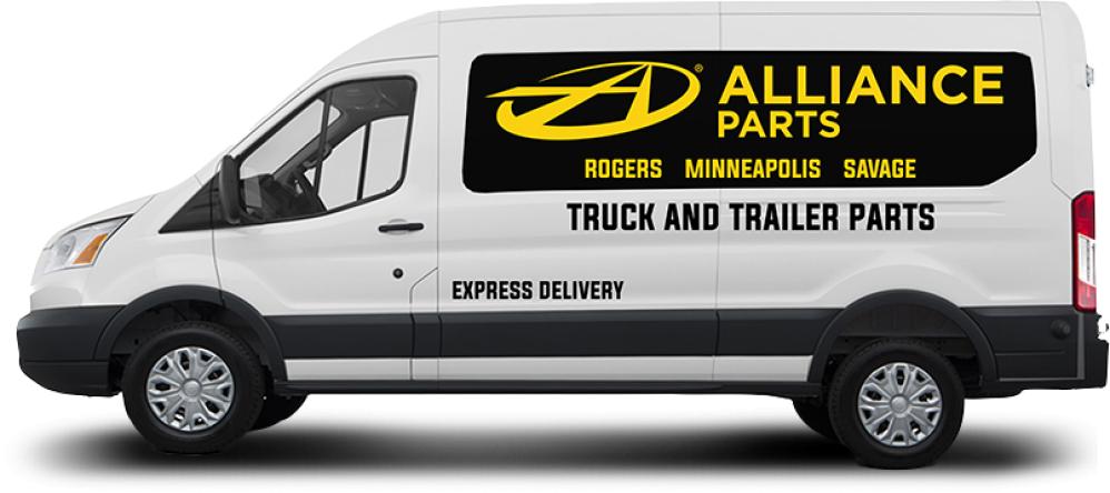An Alliance Parts van for truck and trailer parts