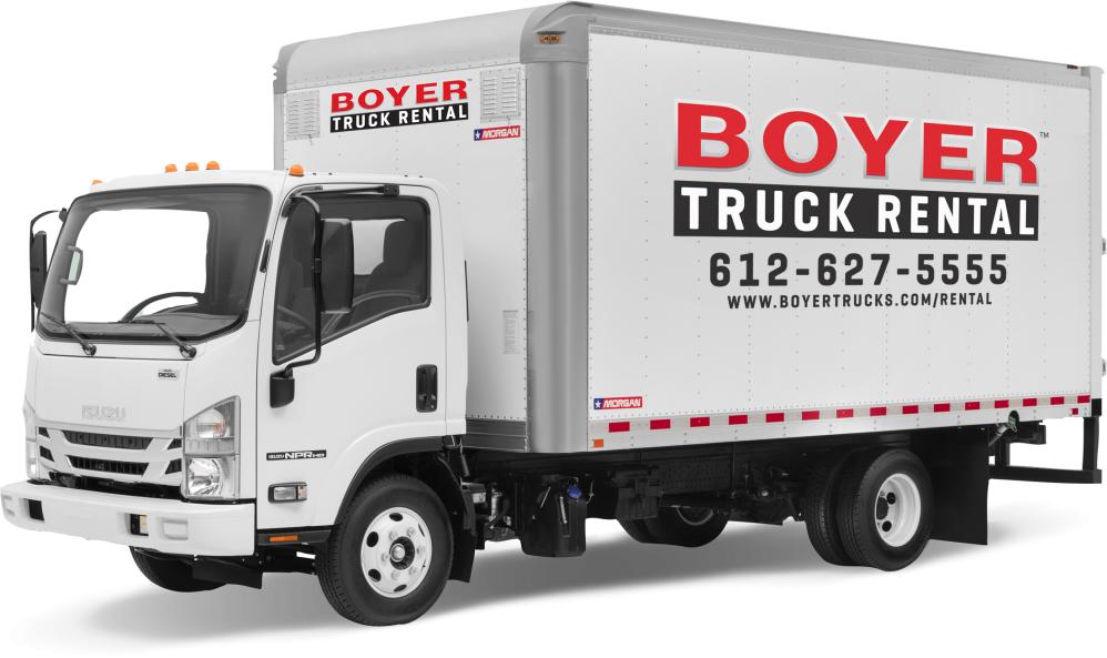 A boyer rental truck