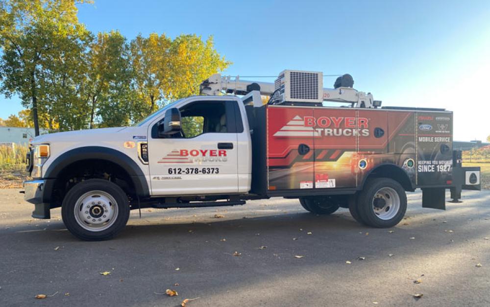 The Boyer Trucks service mobile